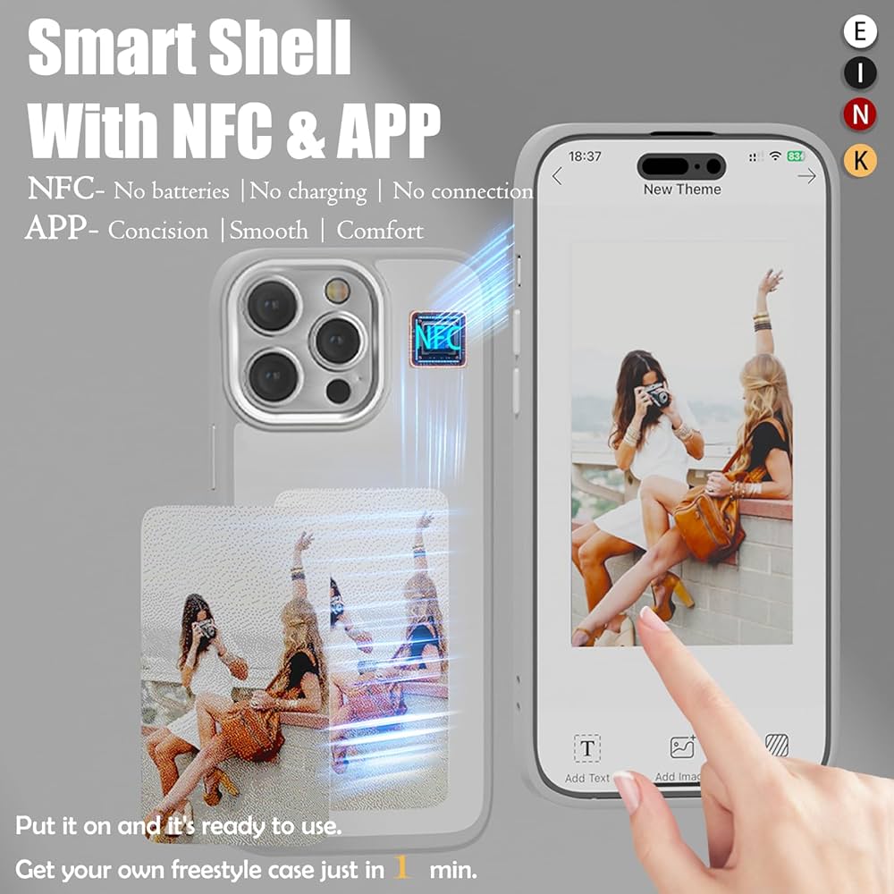 Amazon.com: Digital E-Ink Phone Case for iPhone 15 PRO MAX